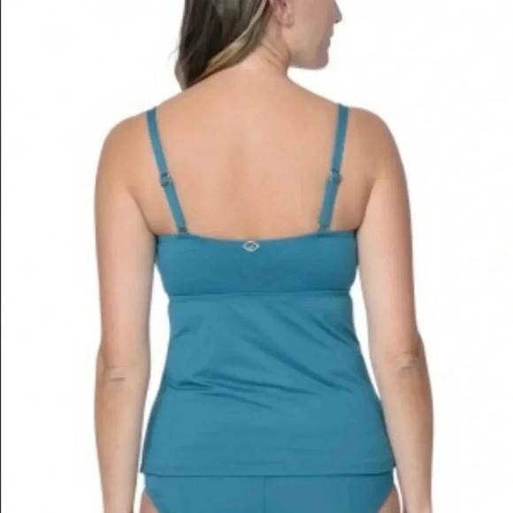 Jantzen Vamp Bandeau Tankini Top and Bikini Bottom Size 12 - Picture 4 of 7